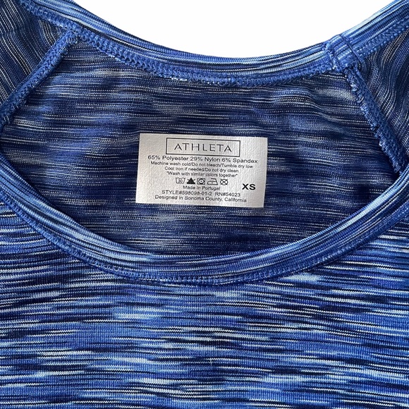ATHLETA Finish Fast Spacedye Workout Tee Size XS - Picture 6 of 10